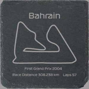 Race Track Style Drinks Coaster - Bahrain