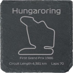 Race Track Style Drinks Coaster - Hungaroring