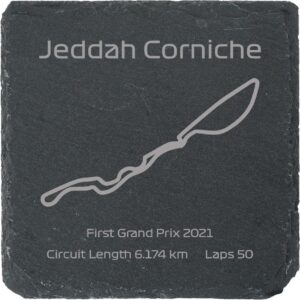 Race Track Style Drinks Coaster - Jeddha Corniche