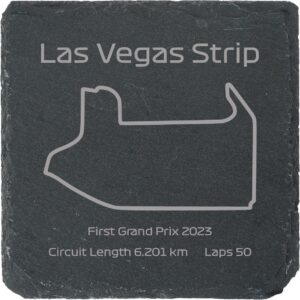 Race Track Style Drinks Coaster - Las Vegas Strip