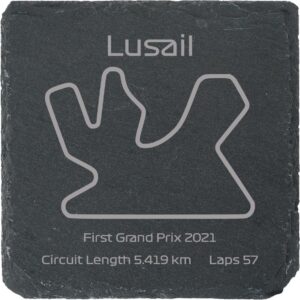 Race Track Style Drinks Coaster - Lusail