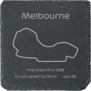Race Track Style Drinks Coaster - Melbourne