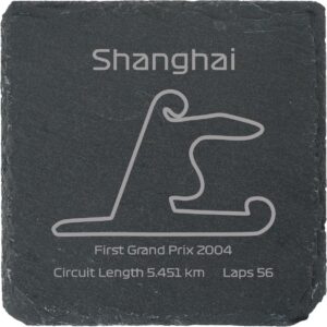 Race Track Style Drinks Coaster - Shanghai