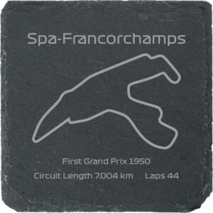 Race Track Style Drinks Coaster - Spa Francorchamps