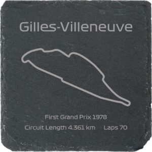 Race Track Style Drinks Coaster - Gilles-Villeneuve