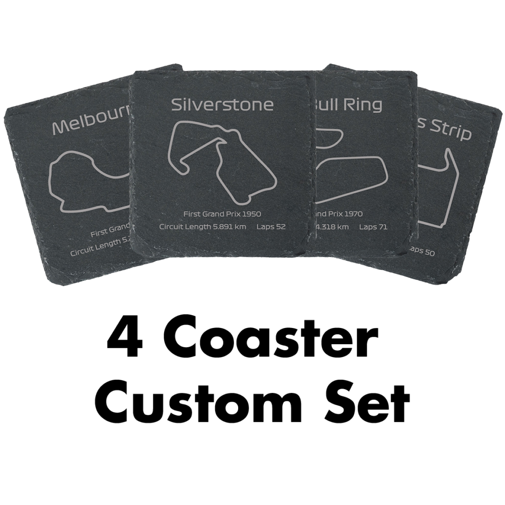 Race Track Style Drinks Coaster Bundle
